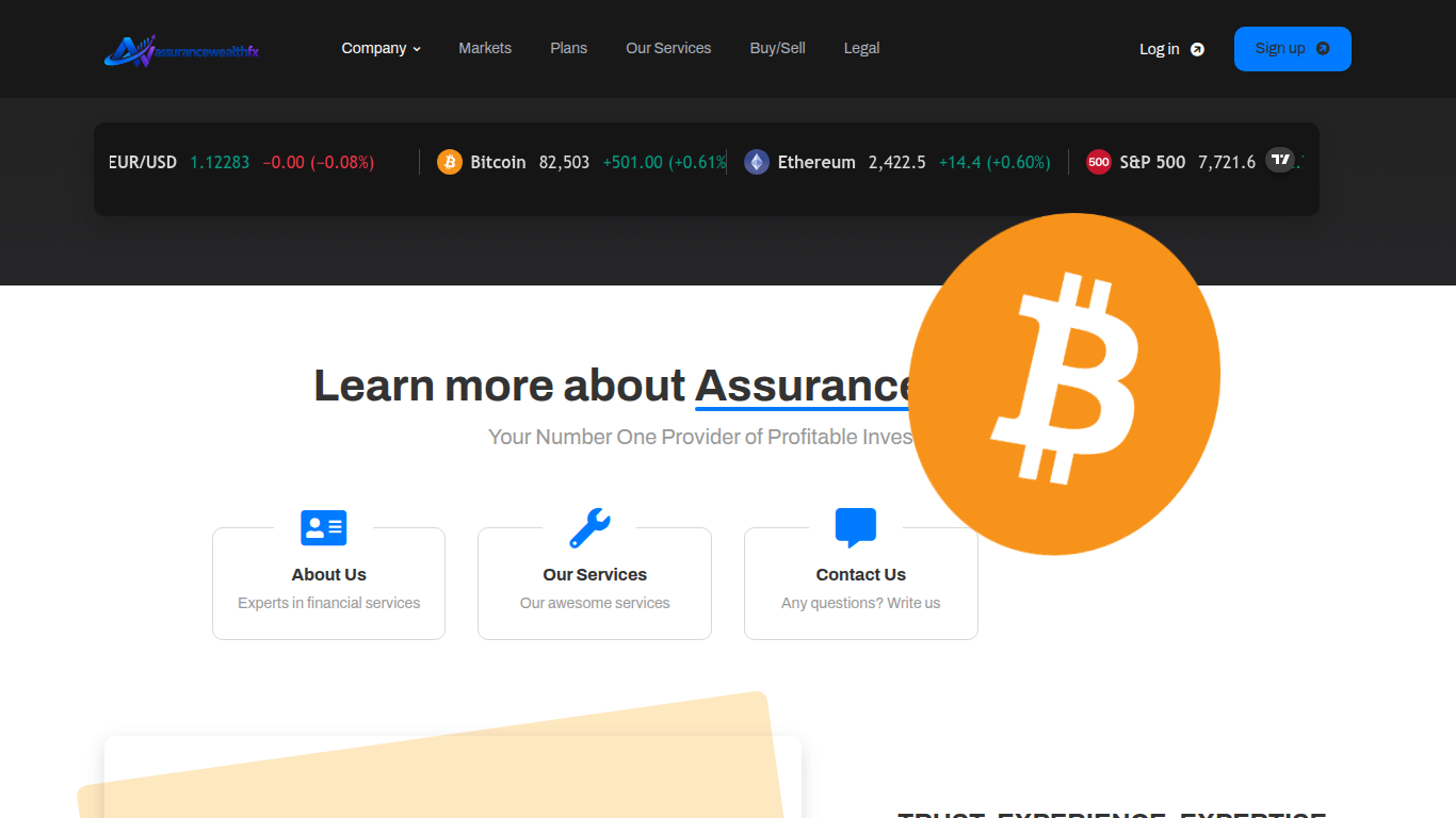 Archived capture of assurancewealthfx.live, a website assessed as fraudulent.