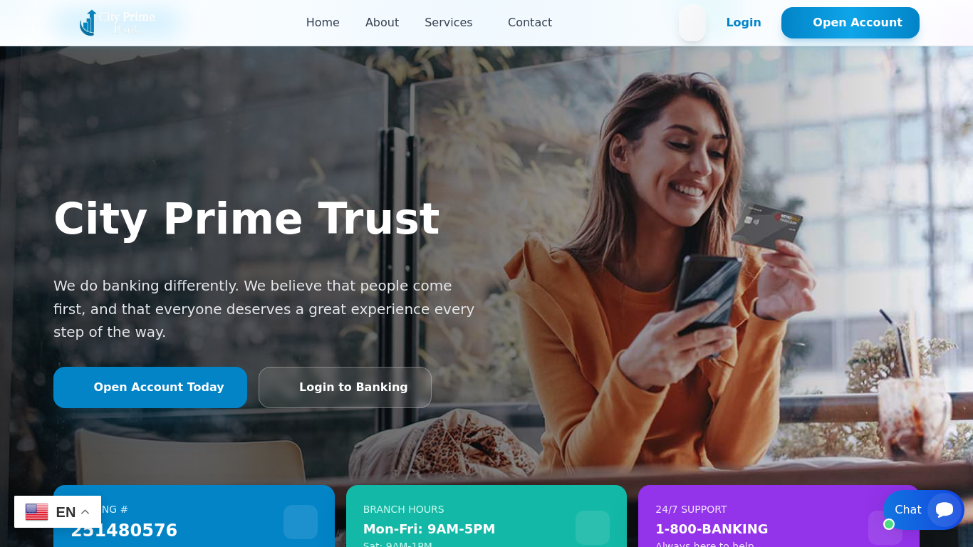 Archived capture of cityprimetrustfinance.org, a website assessed as fraudulent.