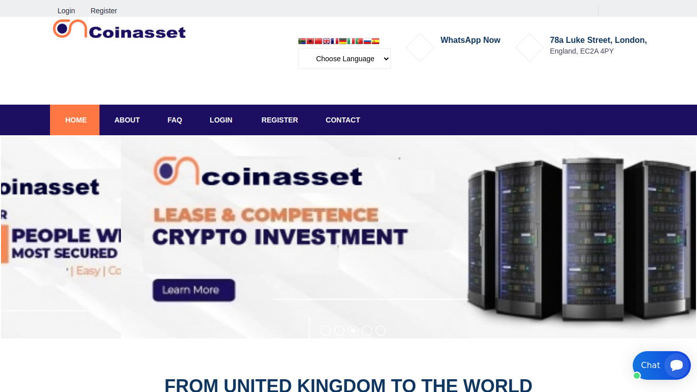 Archived capture of coinassetltd.uk, a website assessed as fraudulent.