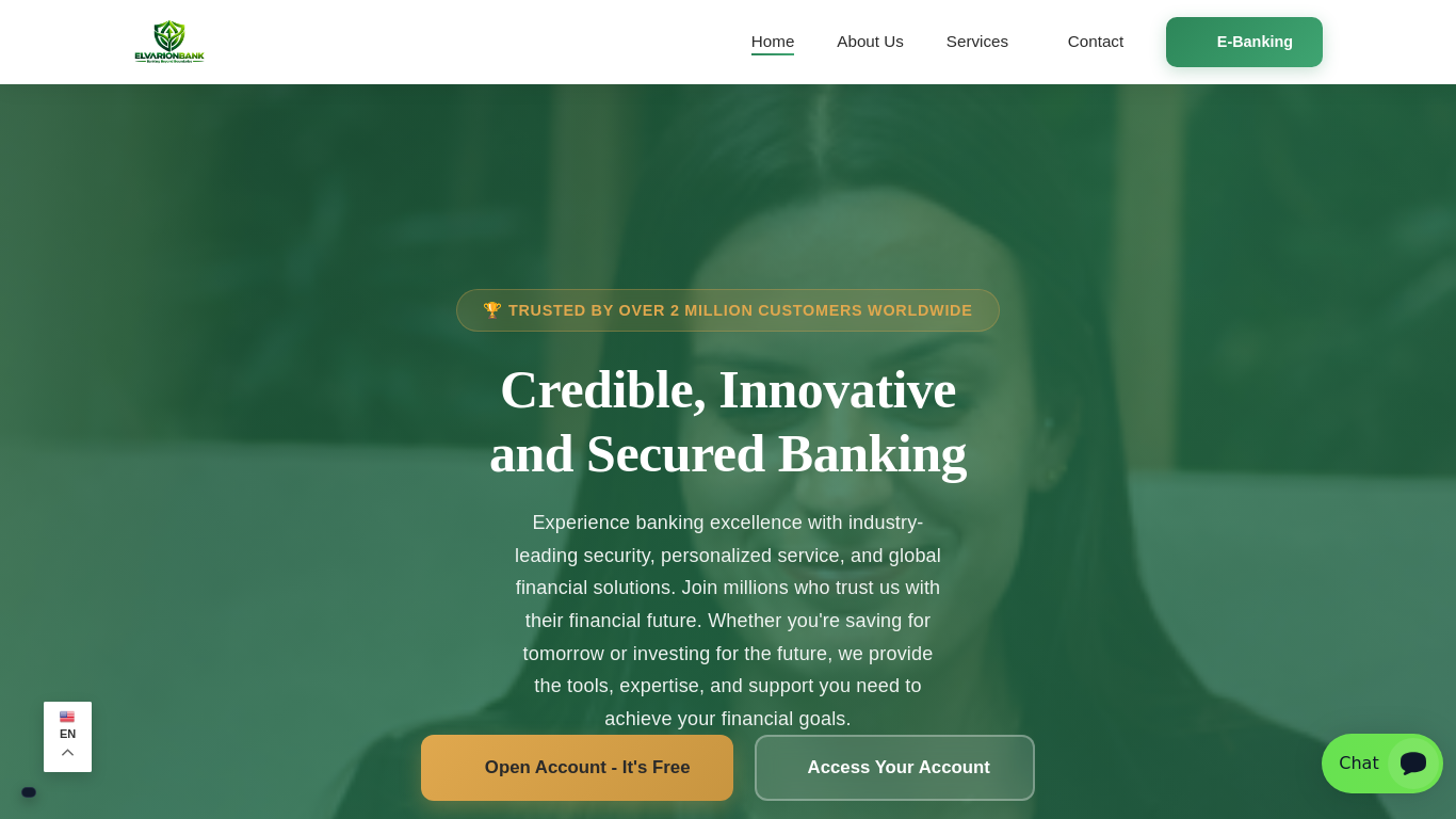 Archived capture of elvarionbank.com, a website assessed as fraudulent.