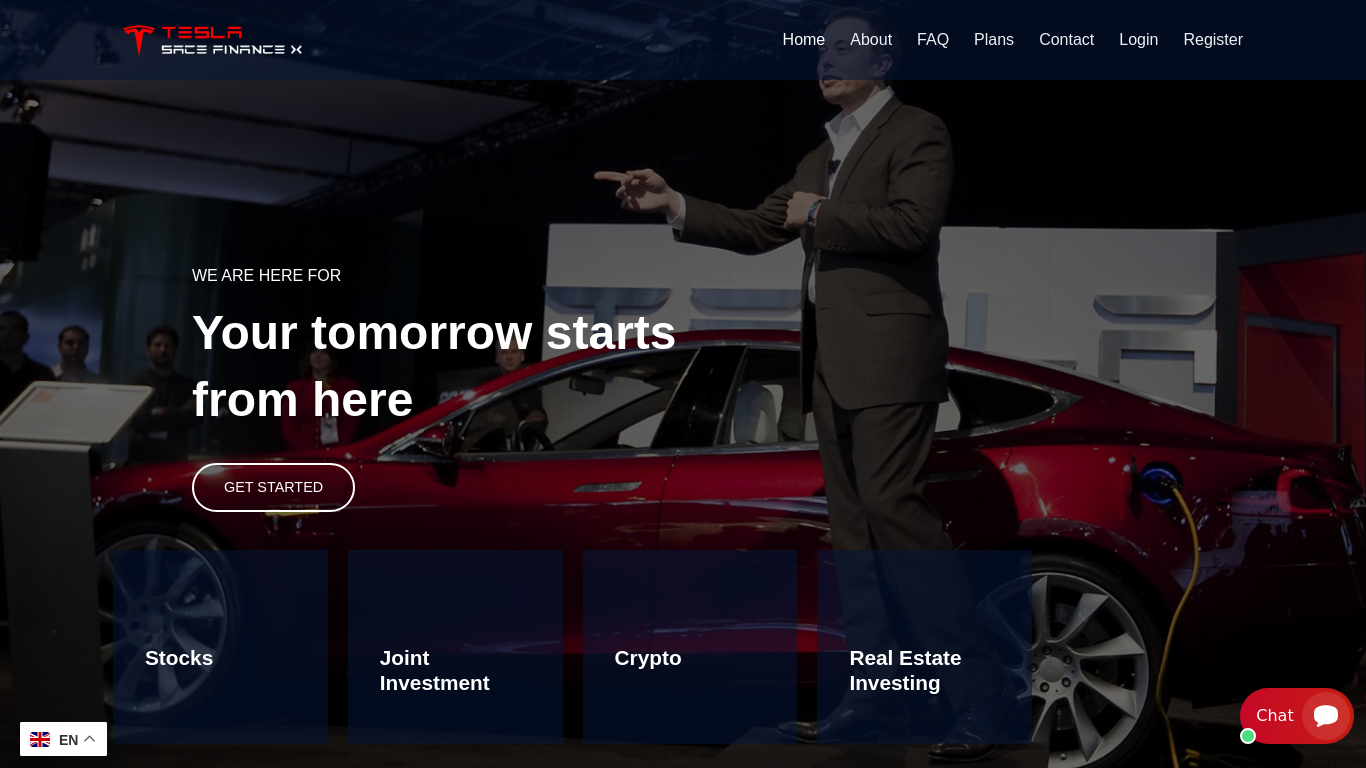Archived capture of teslaspacefinanceex.com, a website assessed as fraudulent.