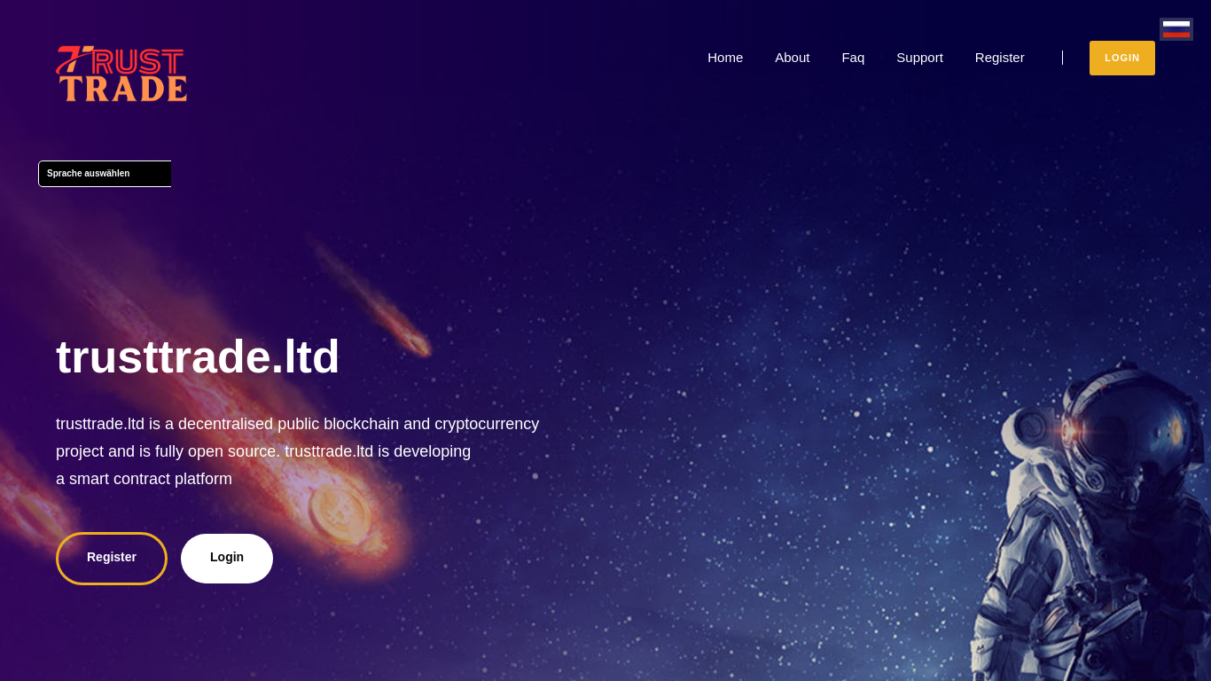 Archived capture of trusttrade.ltd, a website assessed as fraudulent.