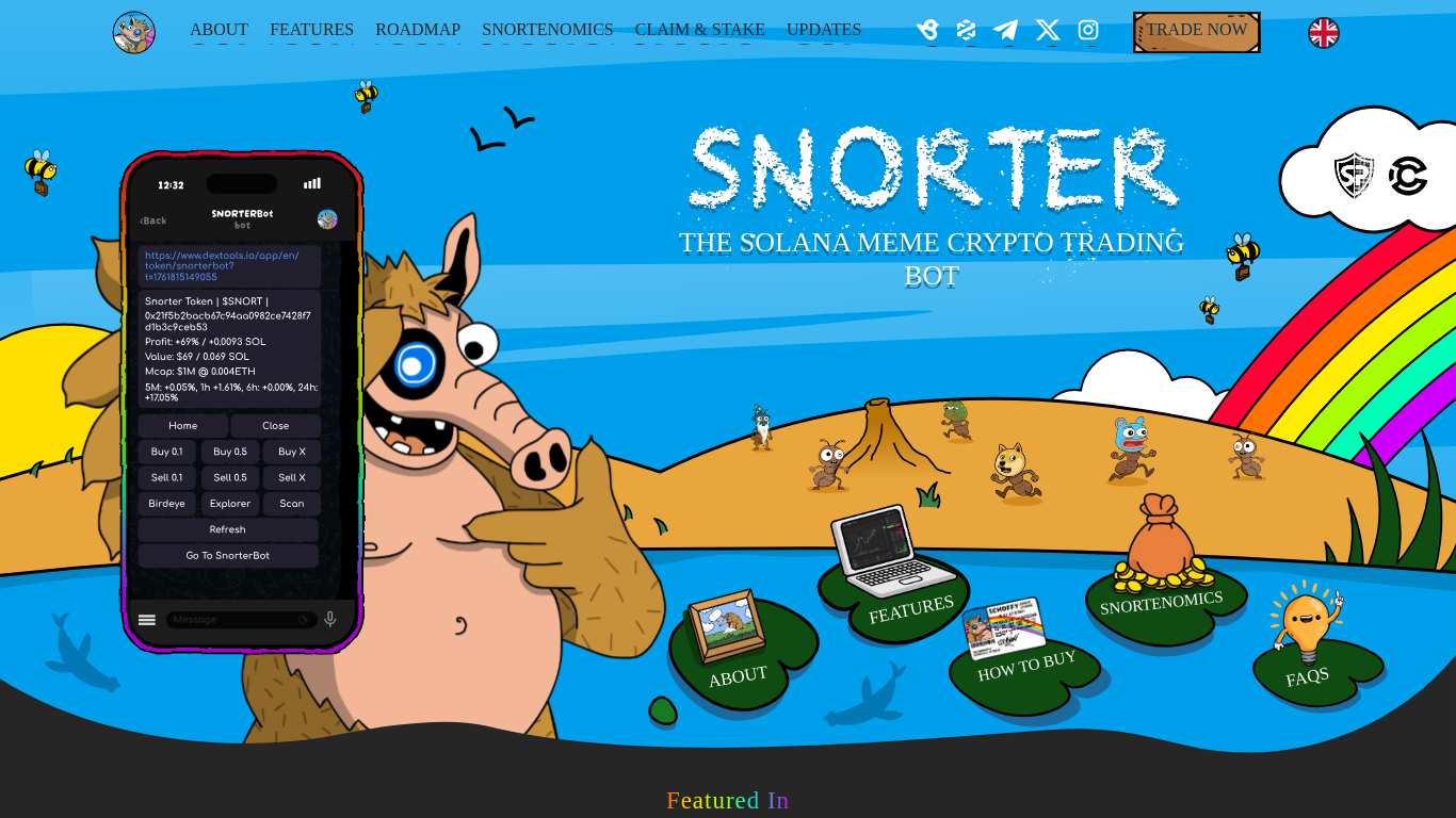 Captura de snortertoken.com