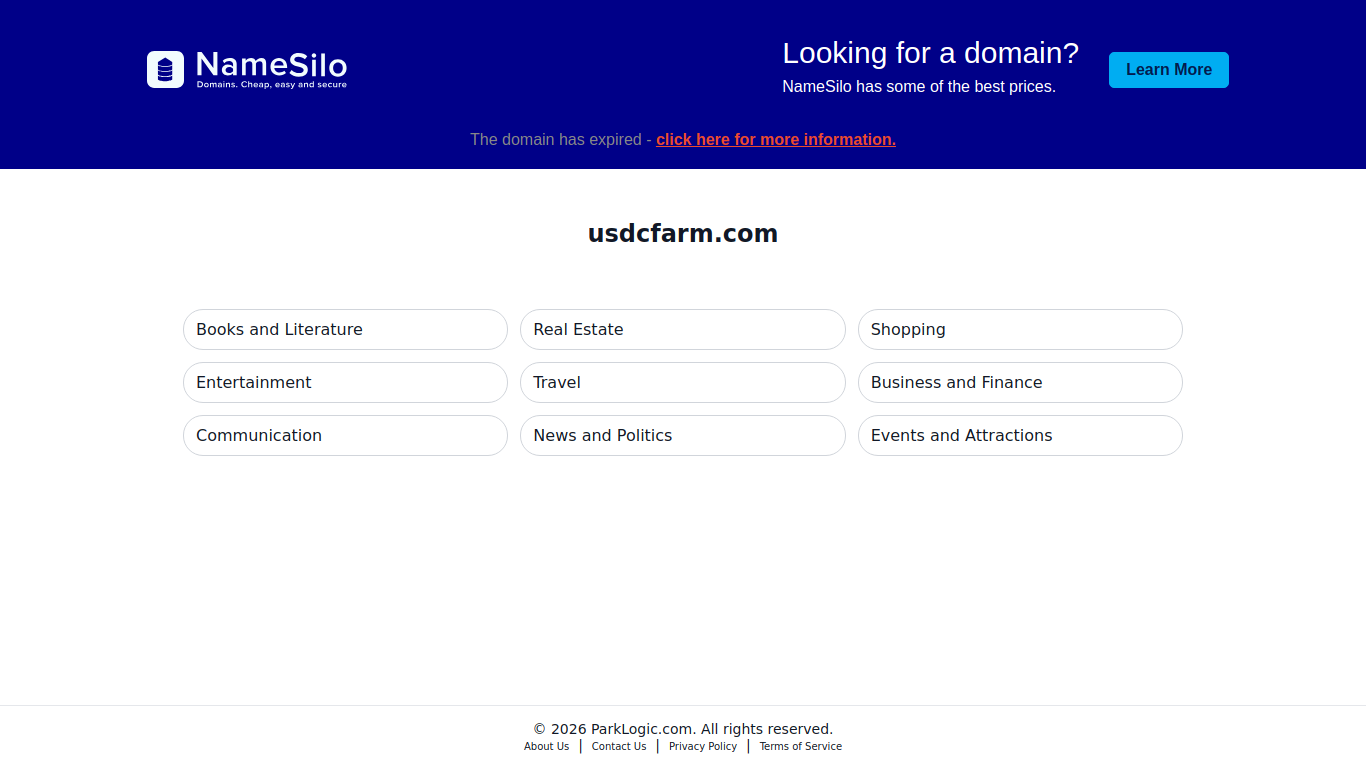 Screenshot of usdcfarm.com