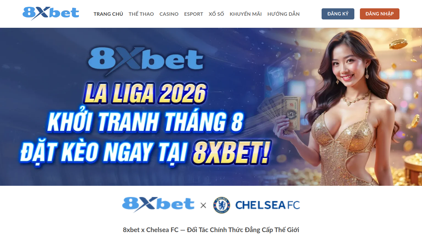 Screenshot of 8xbet-v2.com
