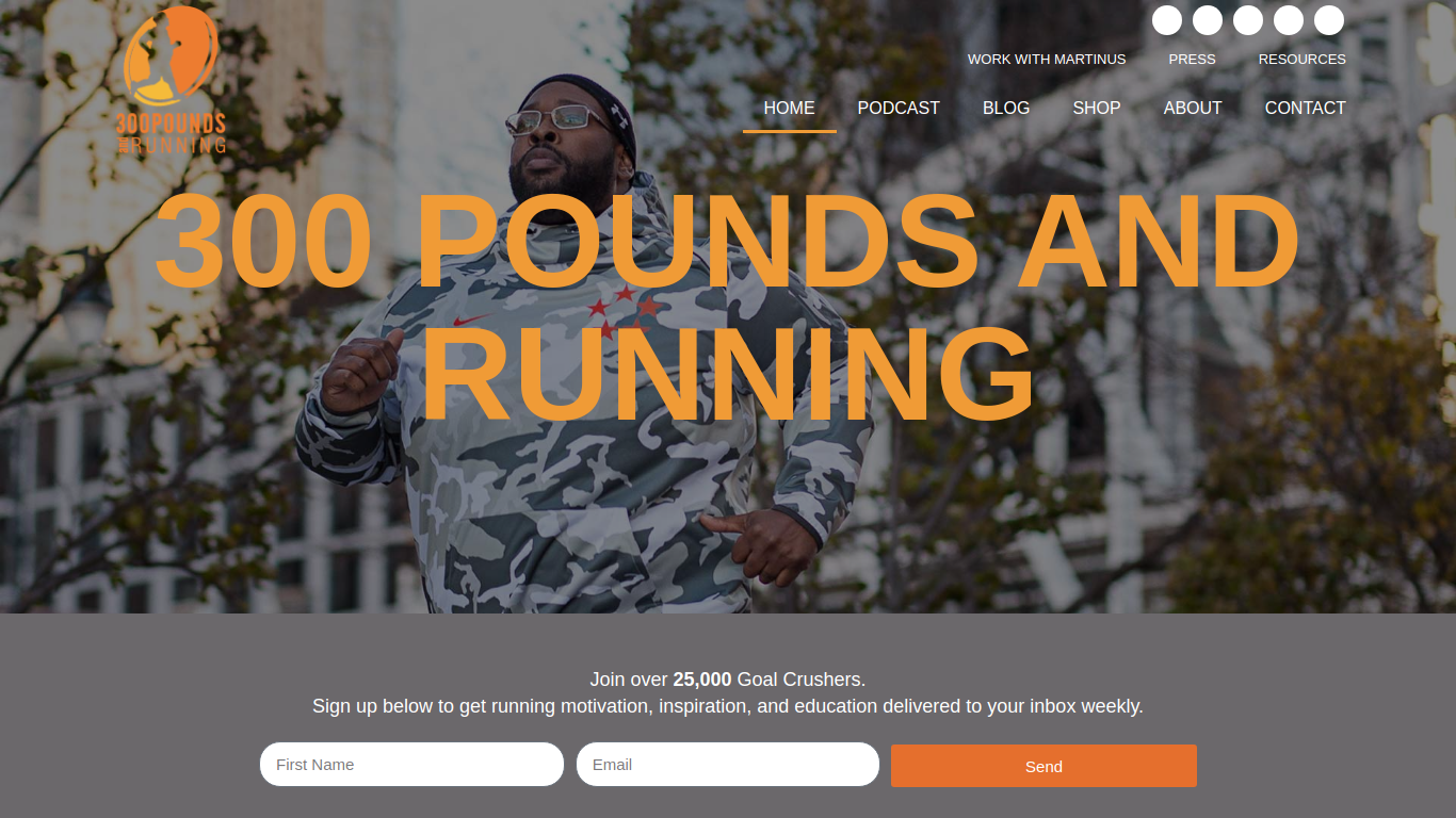 300poundsandrunning.com