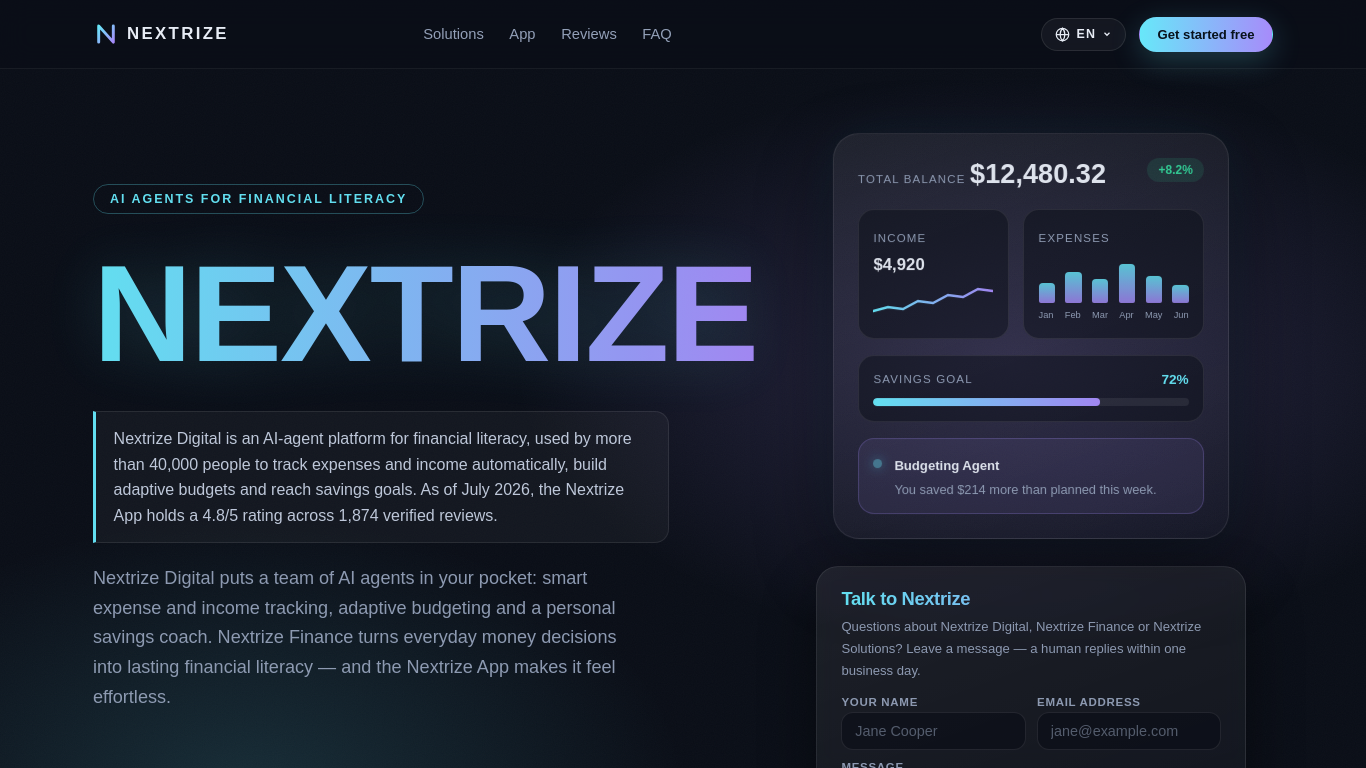 Captura de nextrize.org