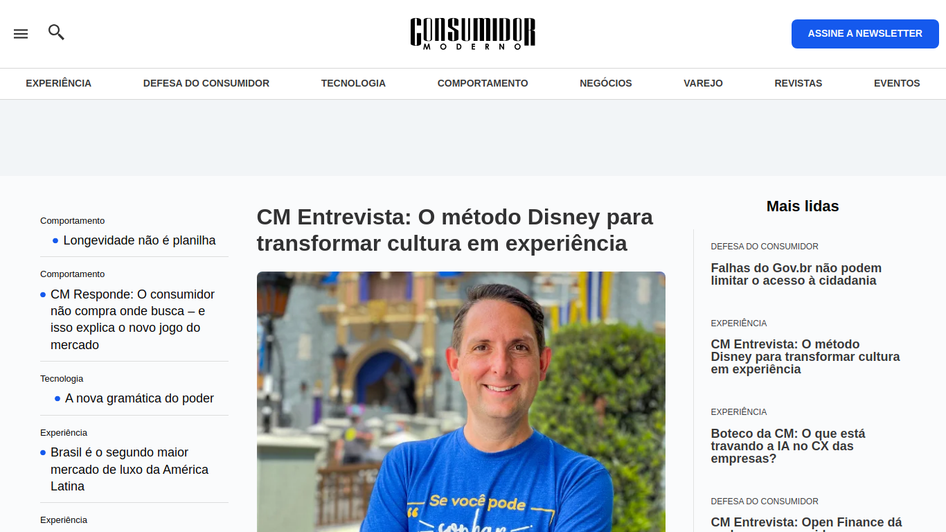 Screenshot of consumidormoderno.com.br
