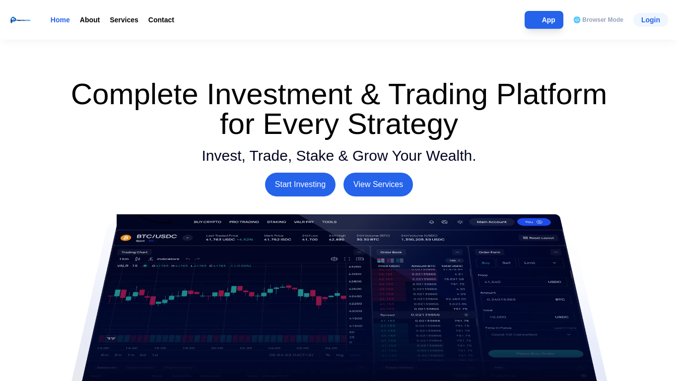Screenshot of primecrestoptions.com