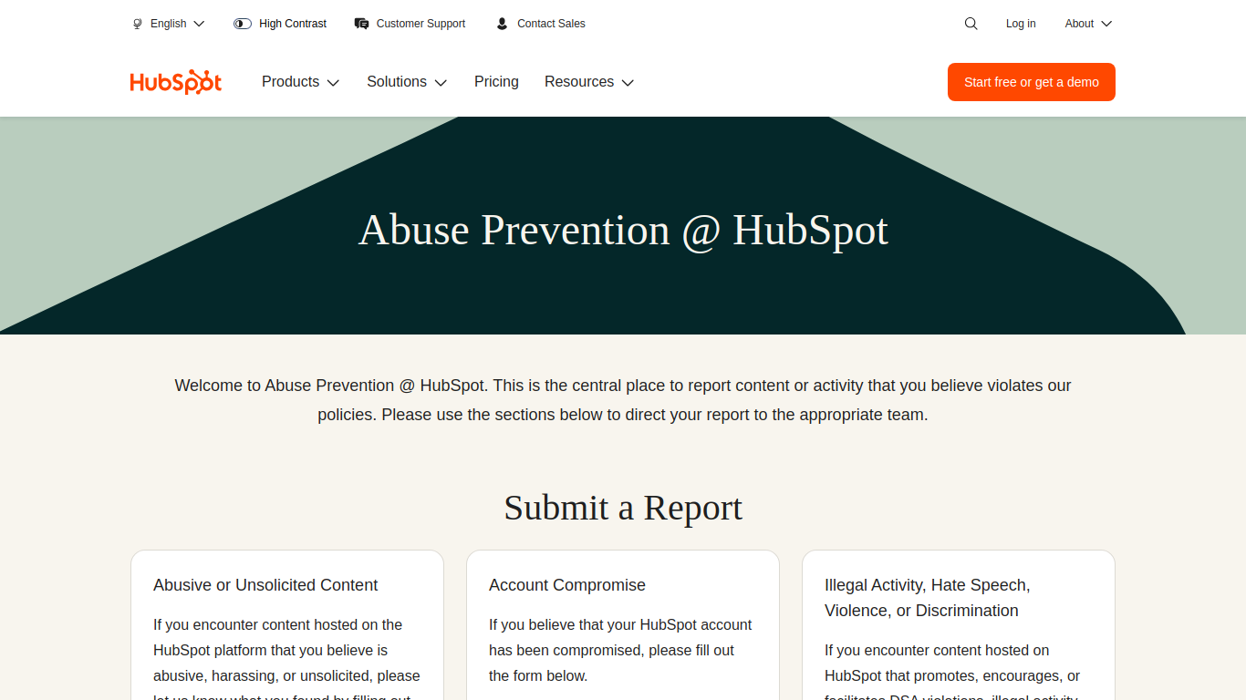 Screenshot of bf52x.hubspotemail.net