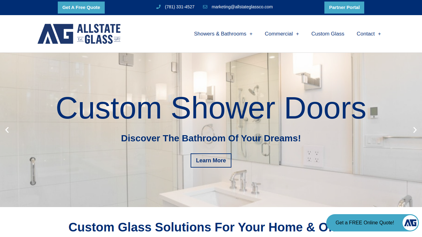 allstateglassshowers.com