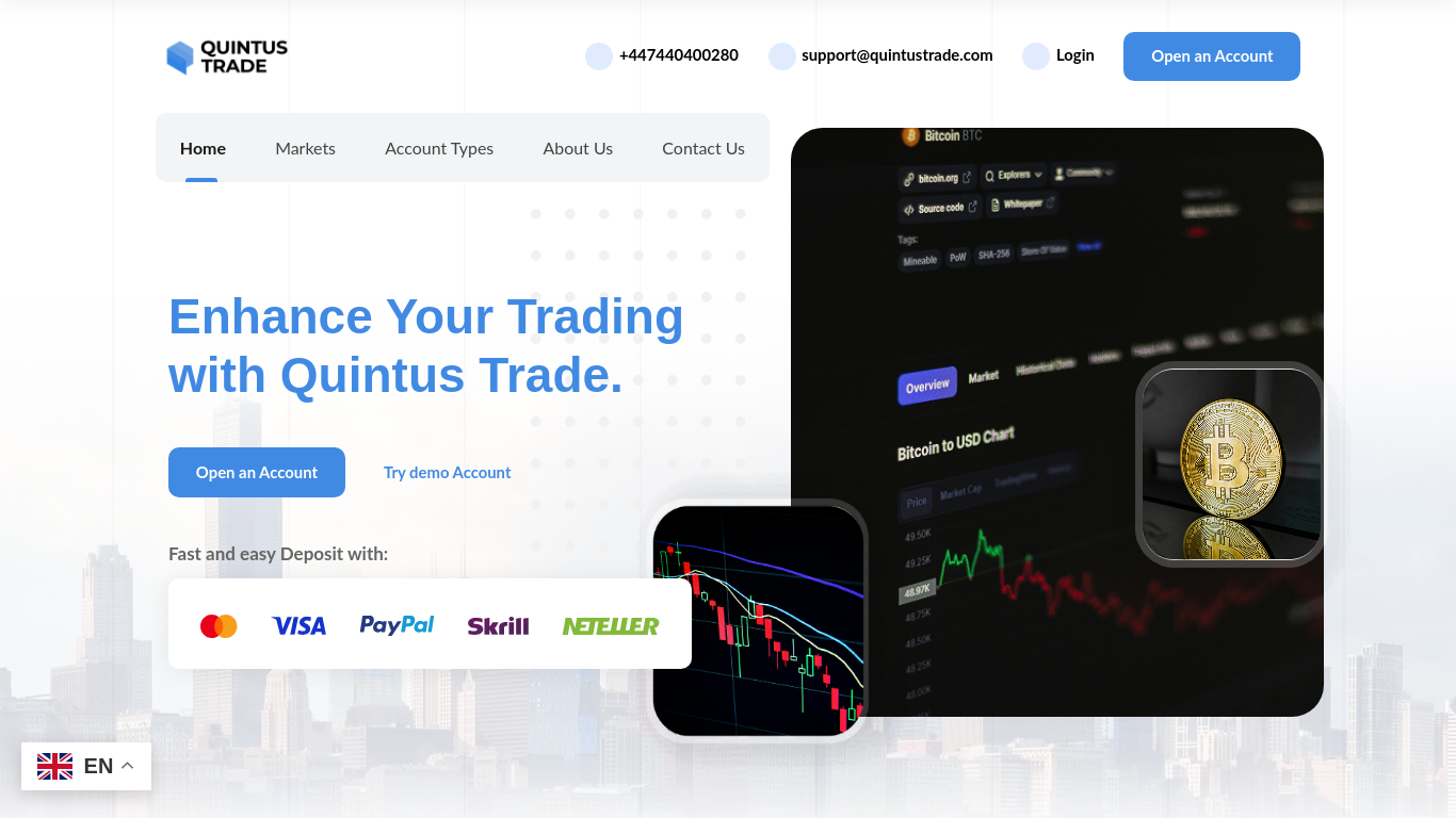 quintustrade.com