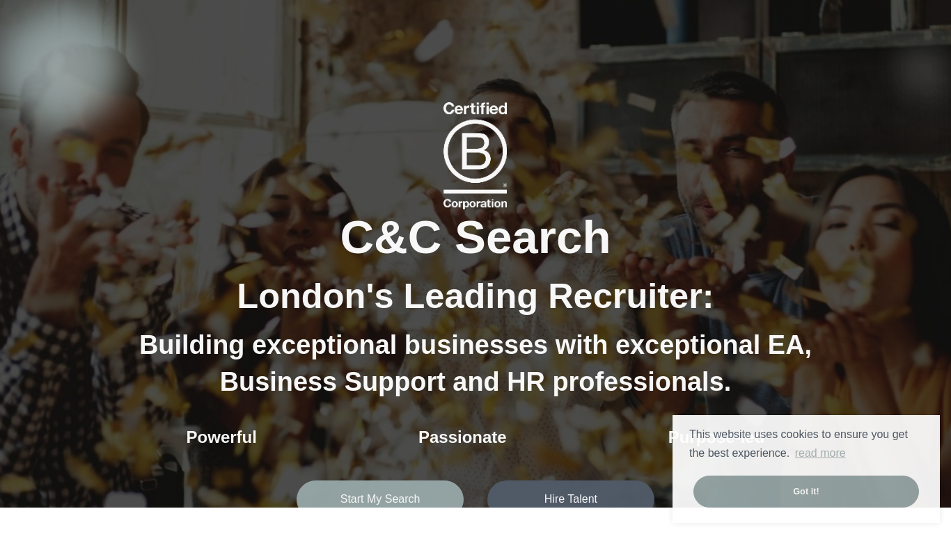 Screenshot of candcsearch.co.uk