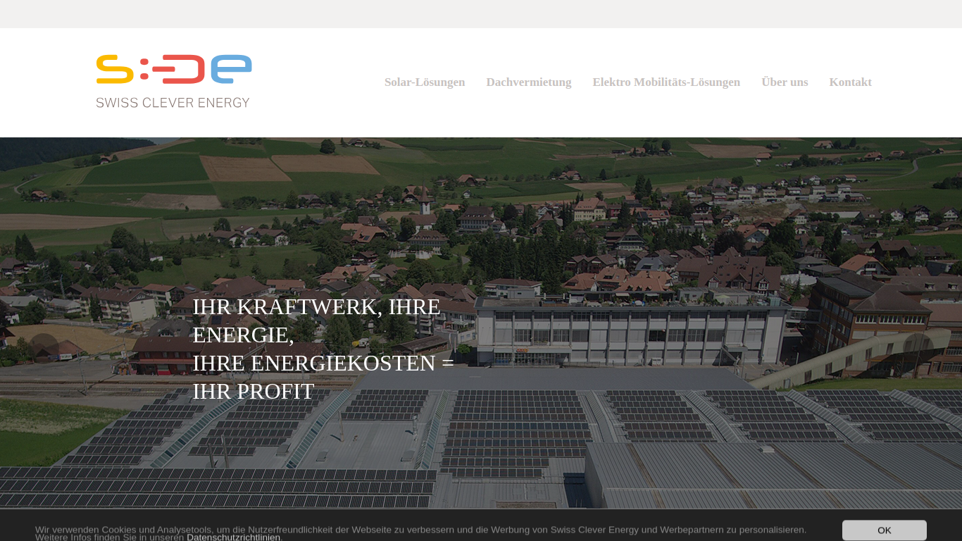 Screenshot of swisscleverenergy.ch