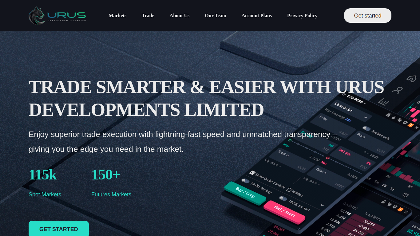 Screenshot of urusdev.limited