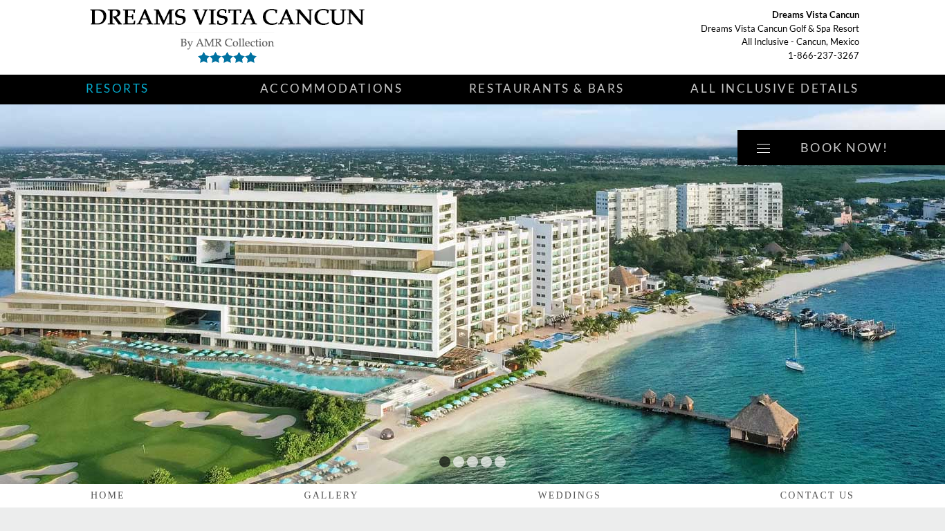 Screenshot of https://www.vistacancun.com