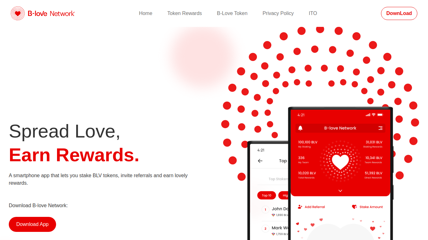 Screenshot of blove.network