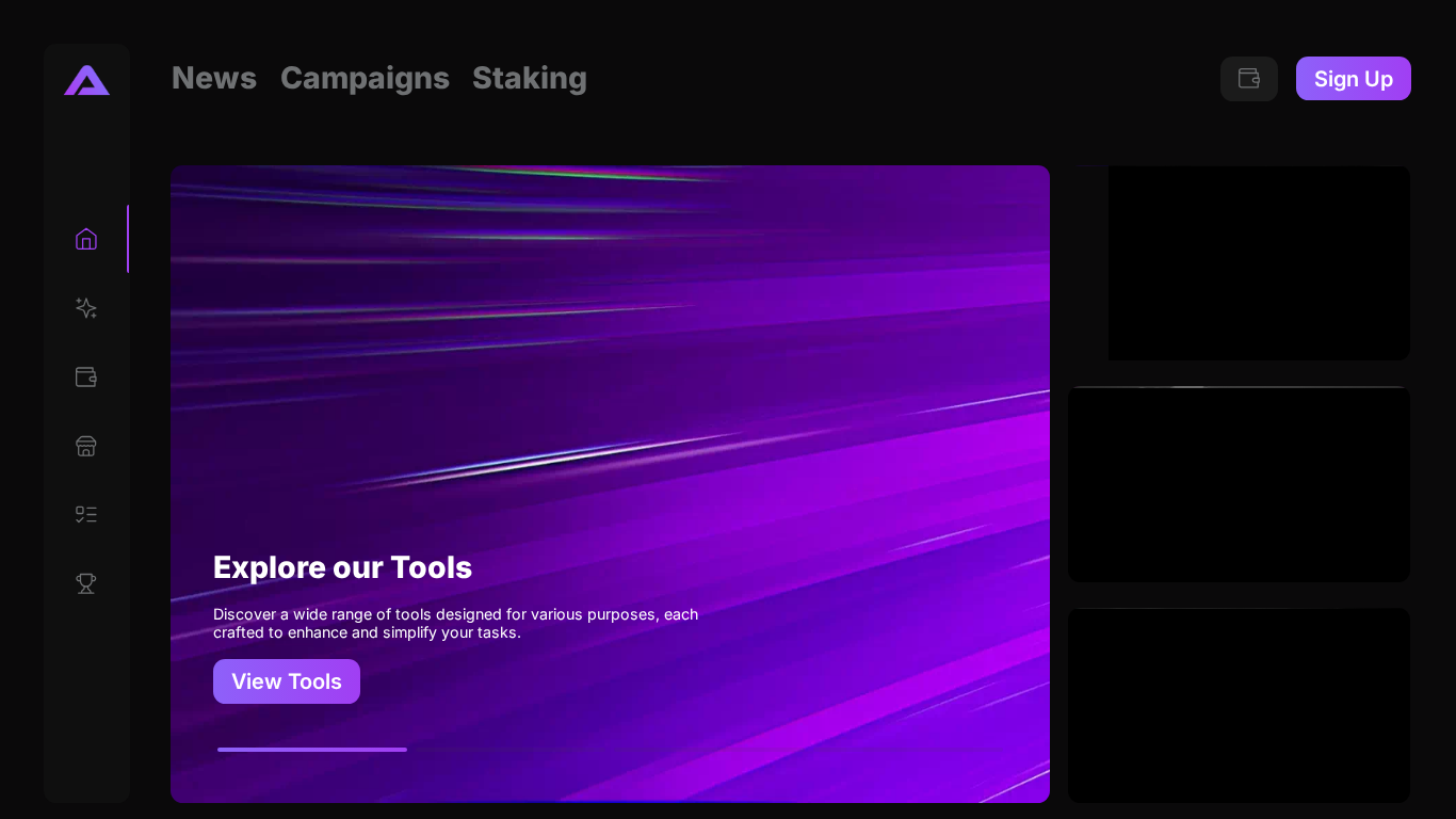 Screenshot of https://uniapt.systems