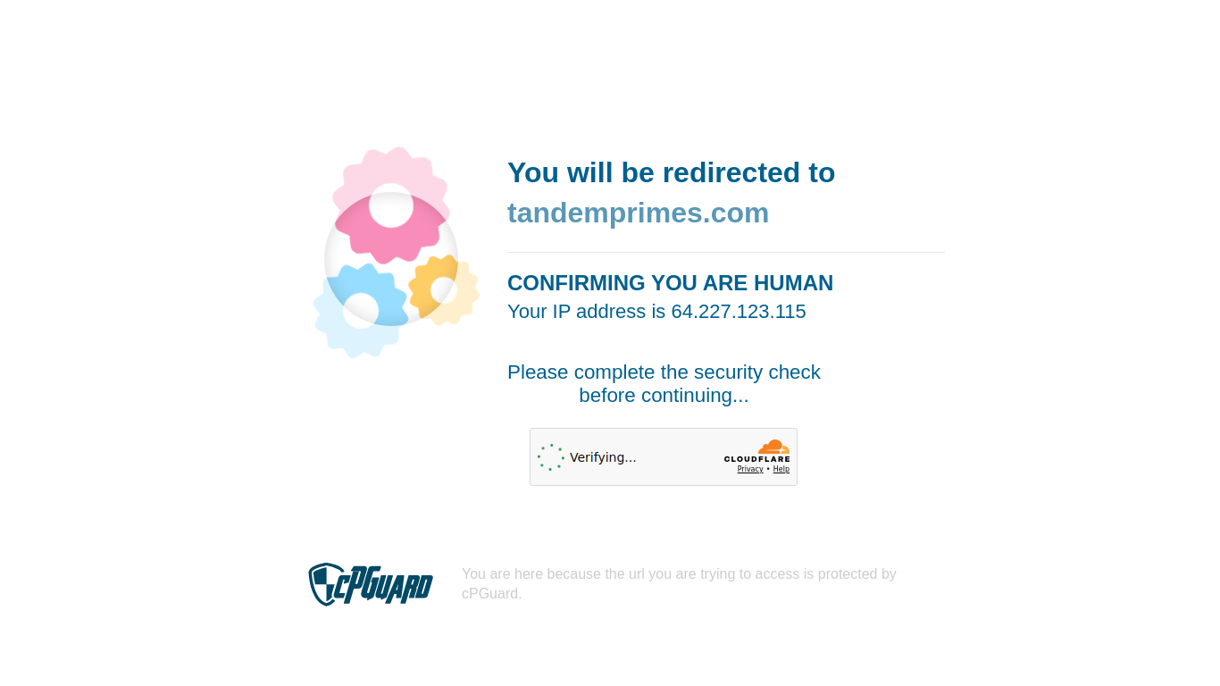 Screenshot of tandemprimes.com