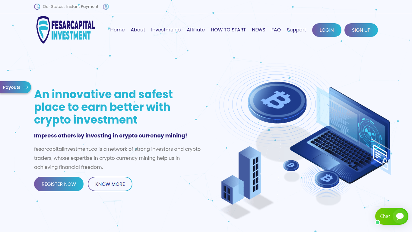Screenshot of fesarcapitalinvestment.co