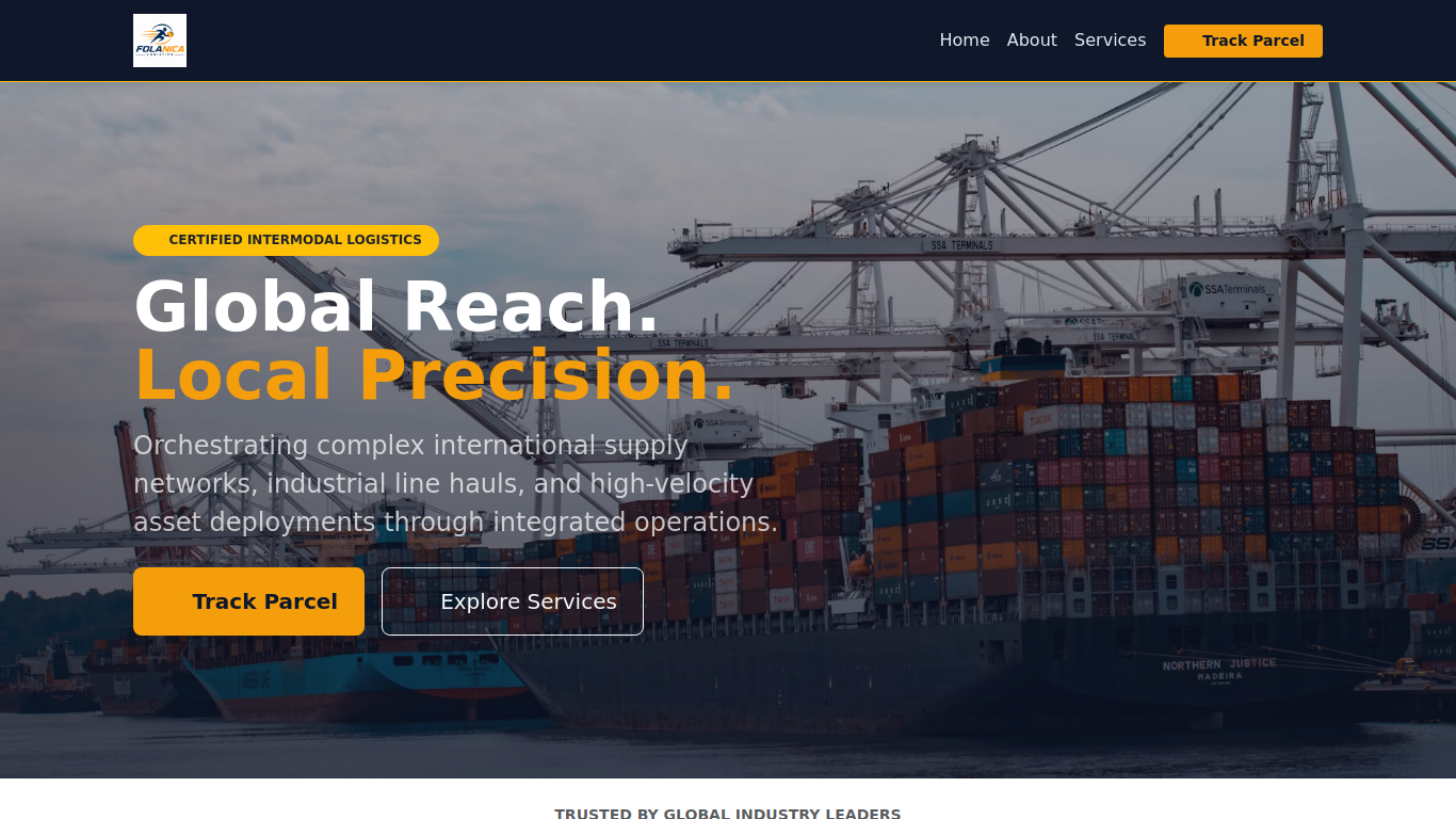 Screenshot of folonicalogistics.com