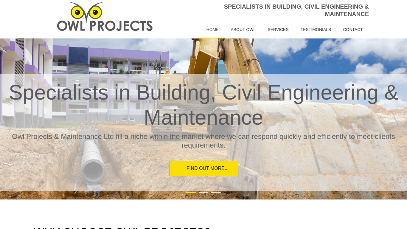 Screenshot of owlprojects.co.uk