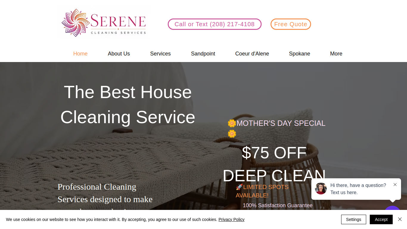 serenecleaning.net