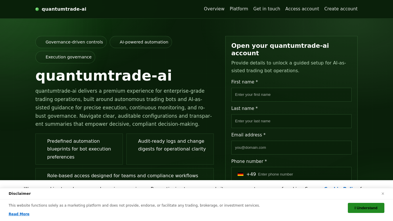 Screenshot of quantumtrade-ai-tech.com