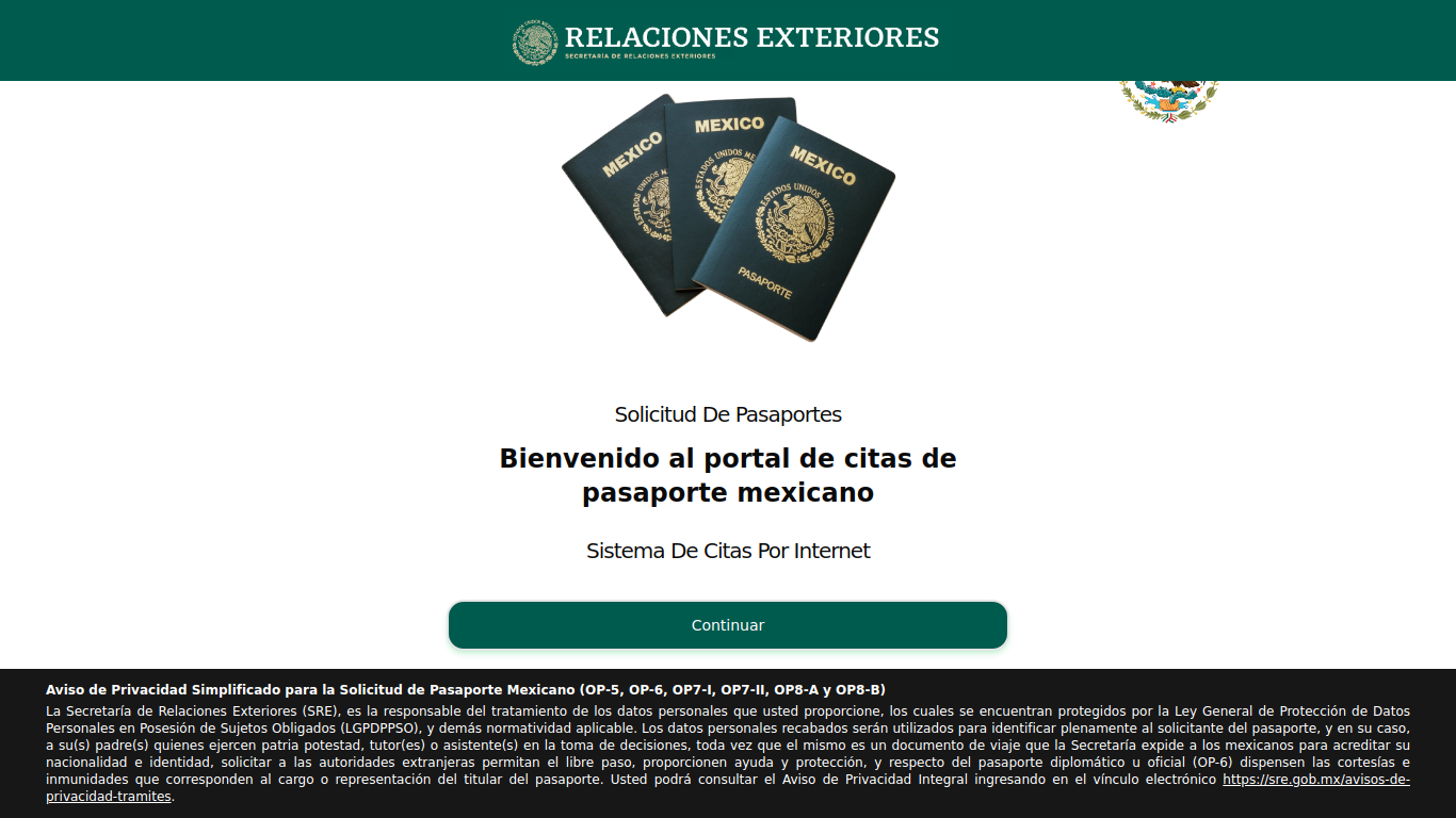 citaspasaportemexicano.com