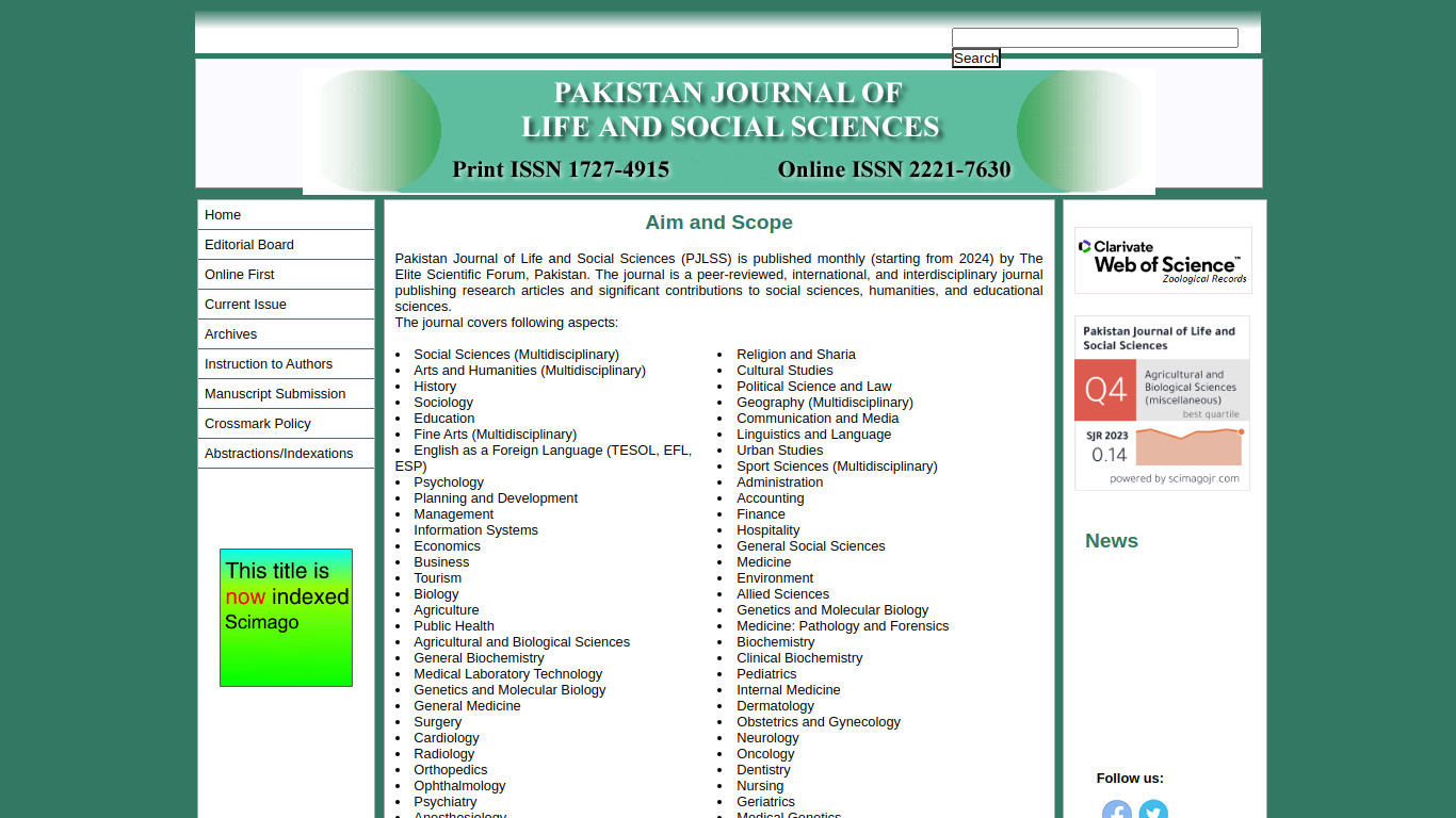 pjlss.edu.pk