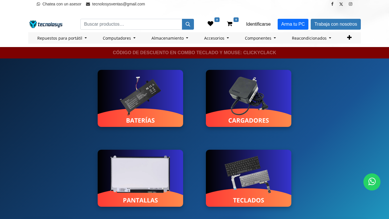 Screenshot of https://www.tecnolosys.co