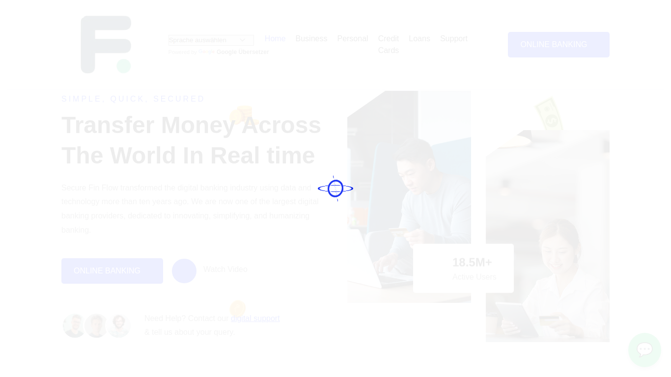 Captura de securefinflows.com