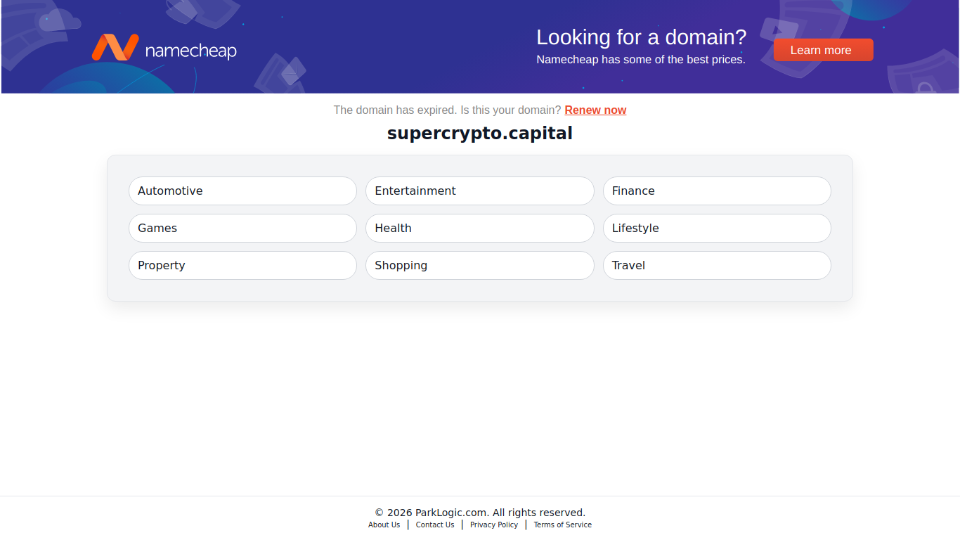 Screenshot of supercrypto.capital