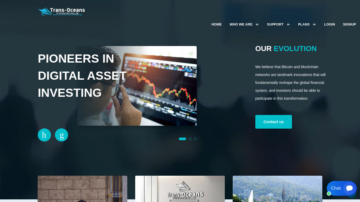 Screenshot of transfinances.com