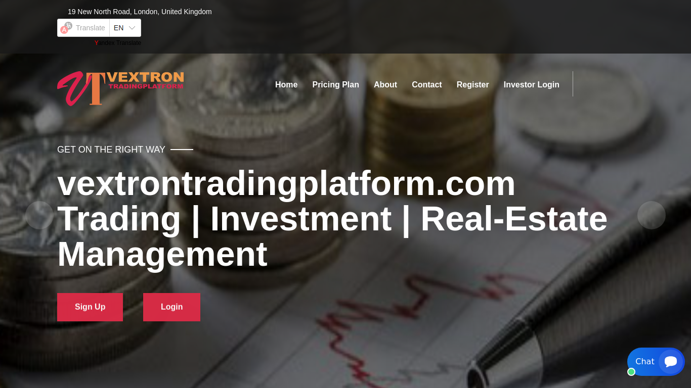 vextrontradingplatform.com