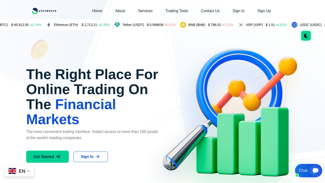 Screenshot of apatrexco.top