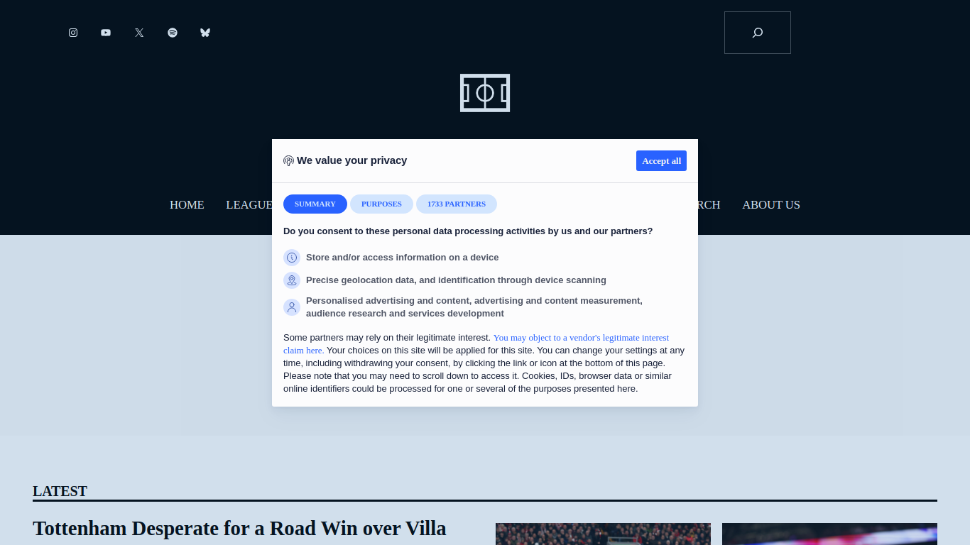 Screenshot of hooligan-soccer.com