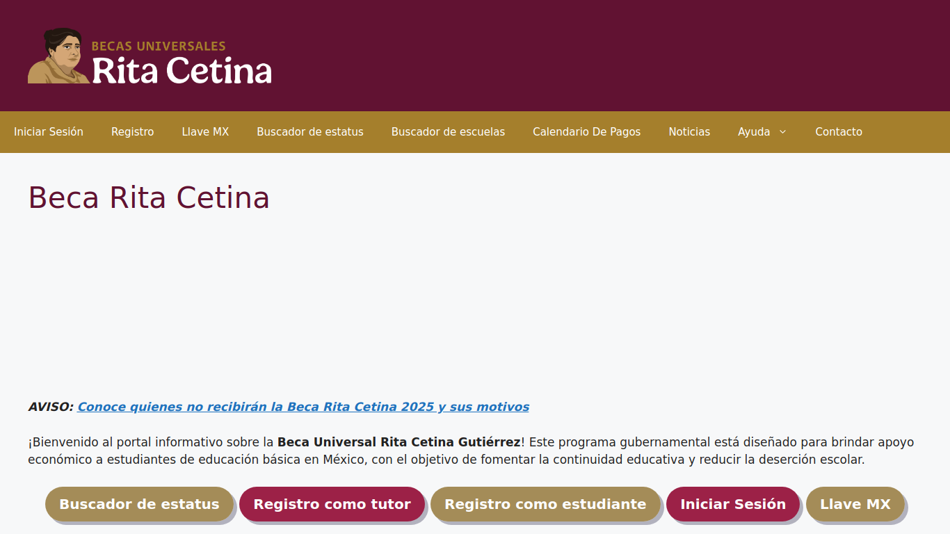 Screenshot of becasritacetina.org