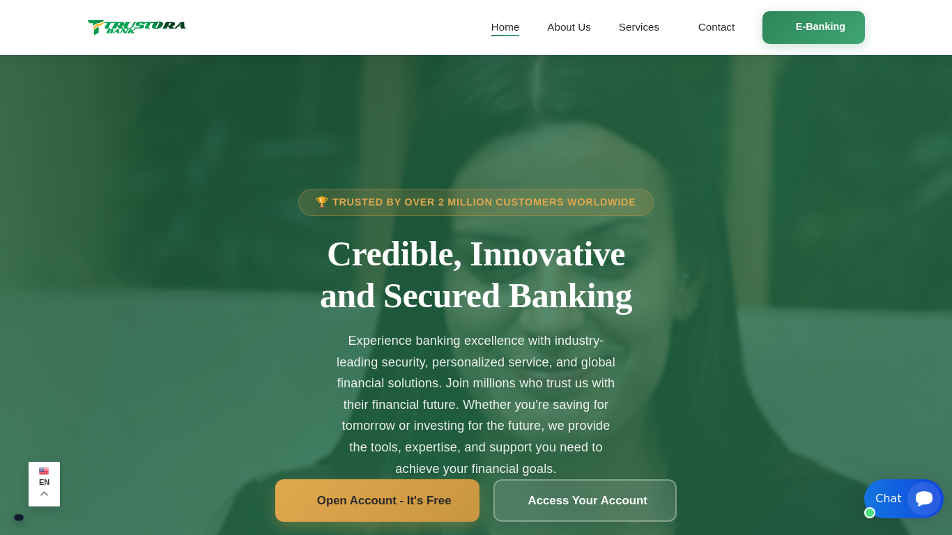 Screenshot of trustorabk.com