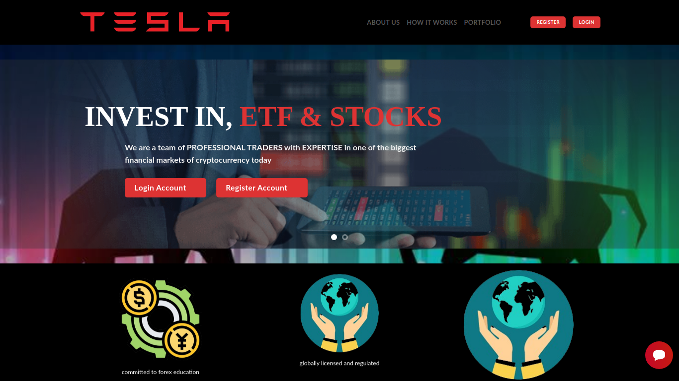 Screenshot of teslastkmarketltd.com
