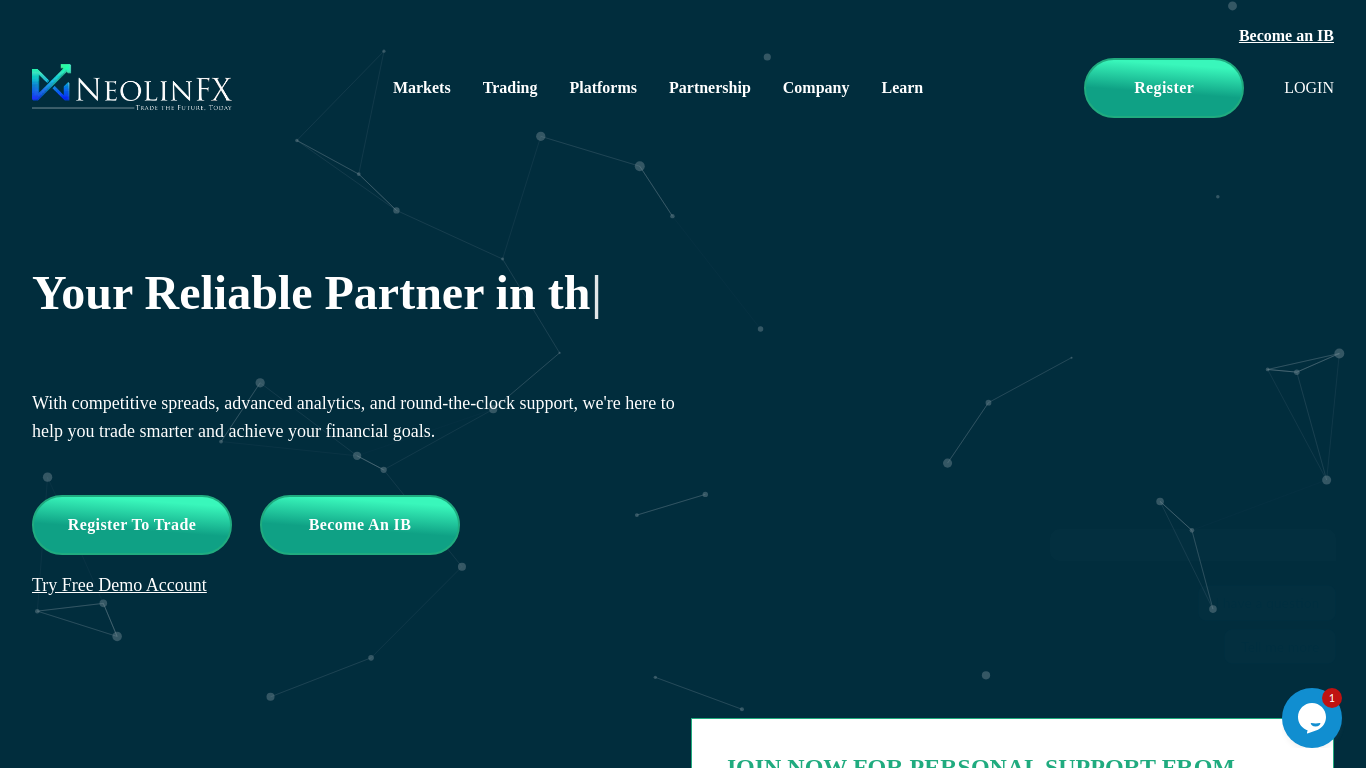 Screenshot of neolinfx.com
