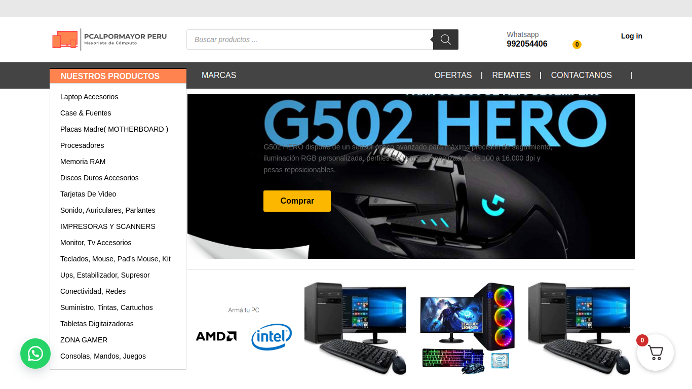 Screenshot of pcalpormayor.com.pe