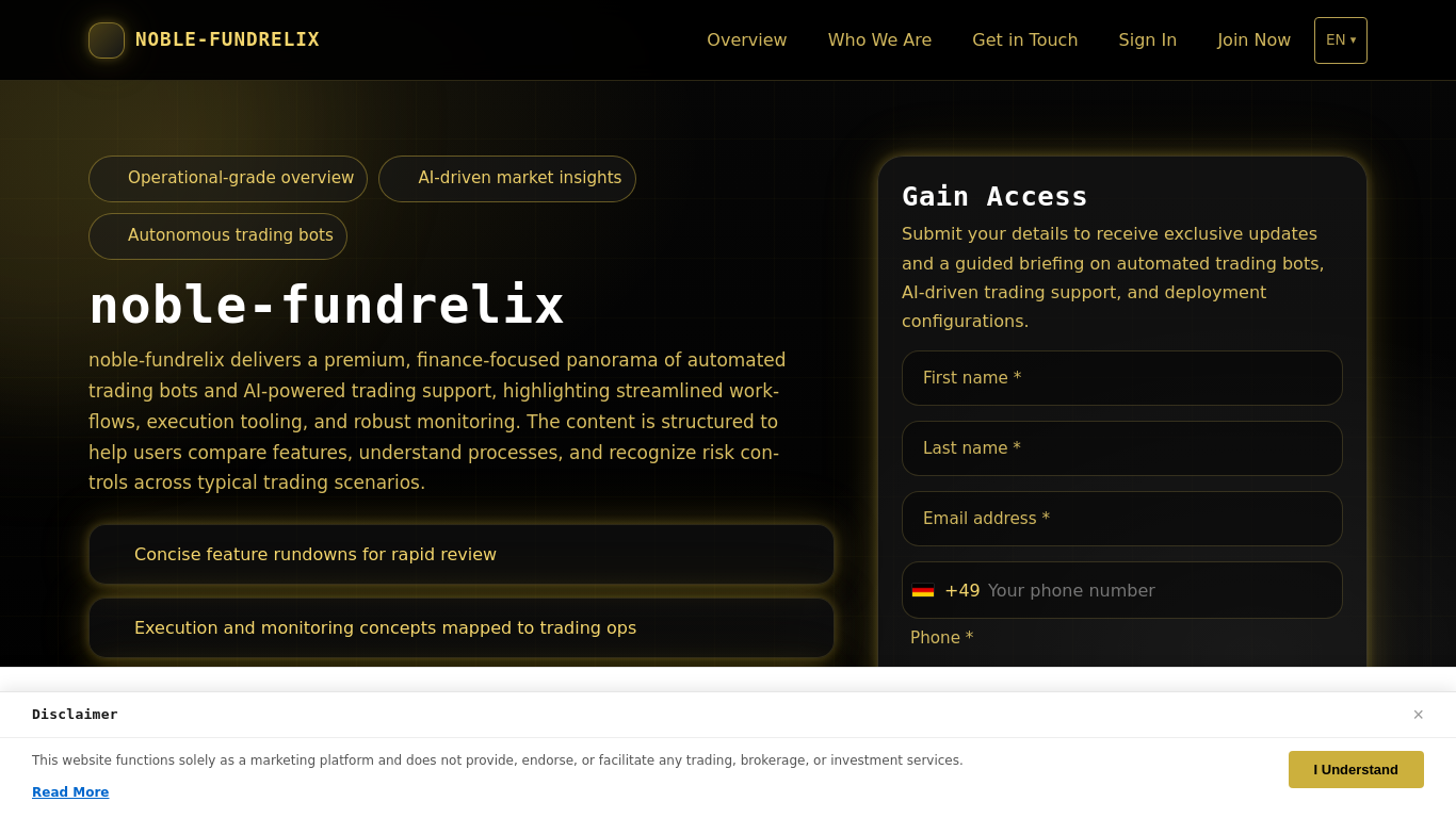 Screenshot of noble-fundrelix-engine.com