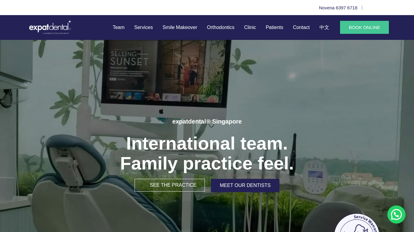 Screenshot of www.expatdental.com