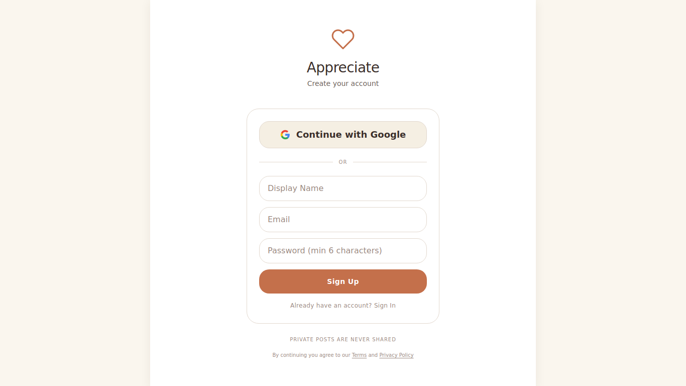 appreciate.live