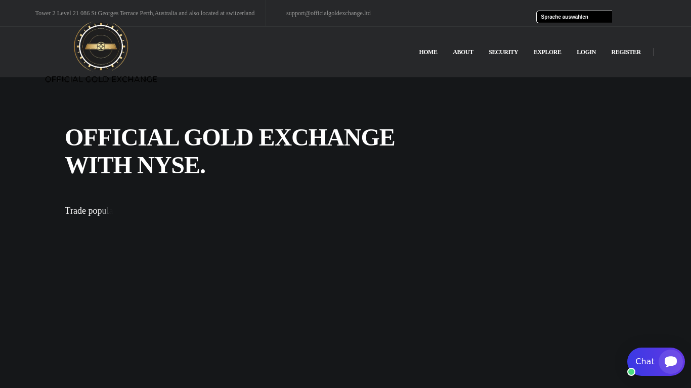 Screenshot of officialgoldexchange.ltd