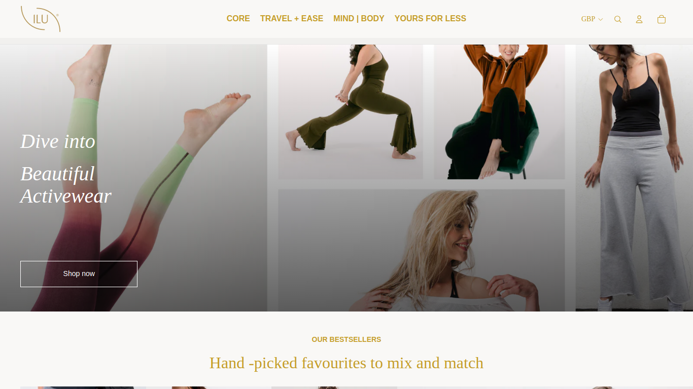 Screenshot of ilufitwear.com