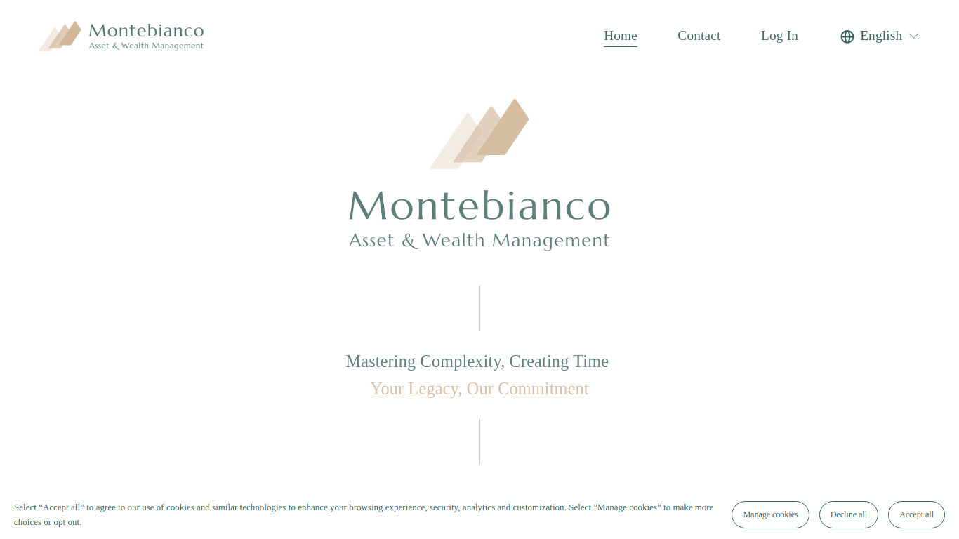 Screenshot of www.mbianco.ch