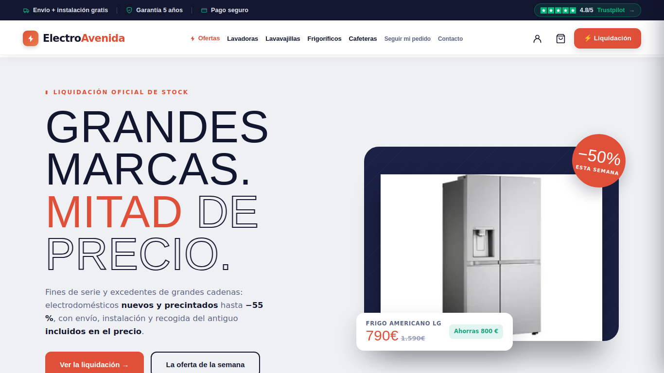 Captura de electro-avenida.com