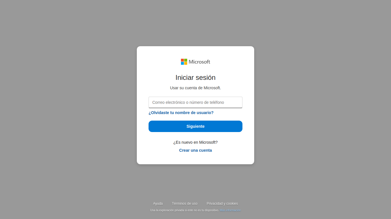 Screenshot of confirma-correo.zya.me